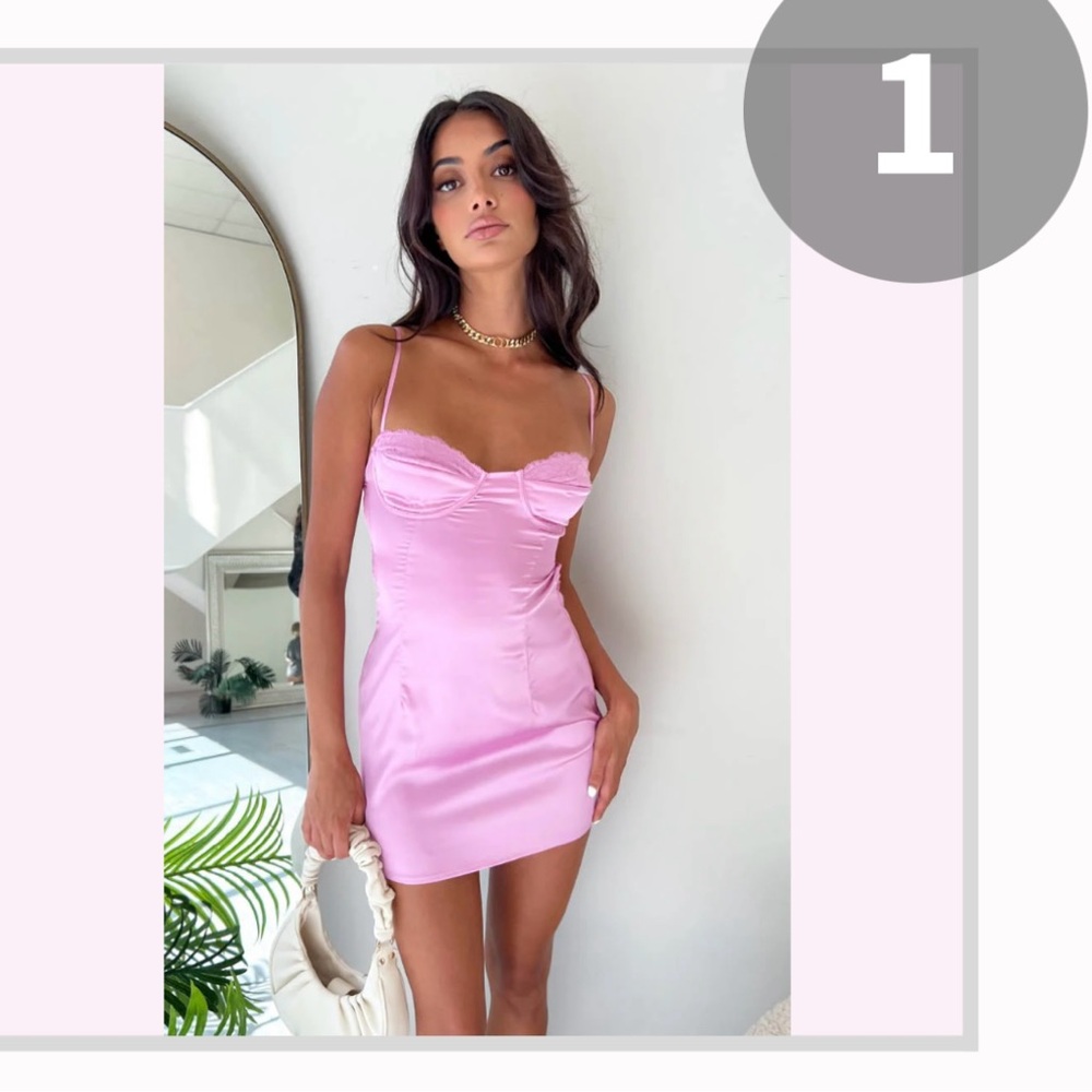 Beginning Boutique Pink Mini Dress